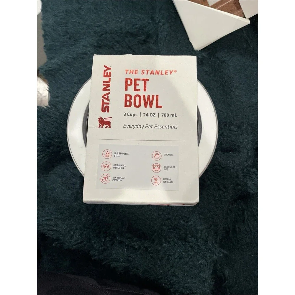 POPULAR - Stanley 24oz Stainless Steel Pet/Dog Bowl - Frost Polka Dot (ON HAND)